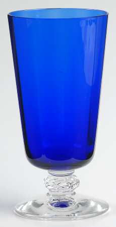 Spanish Cobalt Blue (Clear Stem) Juice Glass