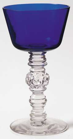 Spanish Cobalt Blue (Clear Stem) Liquor Cocktail
