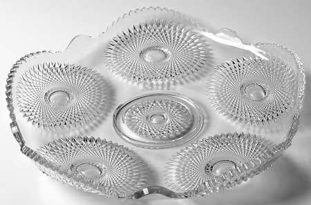Sunburst 13" Rolled Edge Torte Plate
