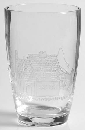 Tally Ho Clear (Deep Plate Etch) Flat Juice Glass