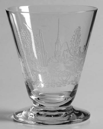 Tally Ho Clear (Deep Plate Etch) Oyster or Fruit Cocktail