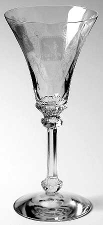 Trojan Clear (Stem 3368, Etch 445) Wine Glass