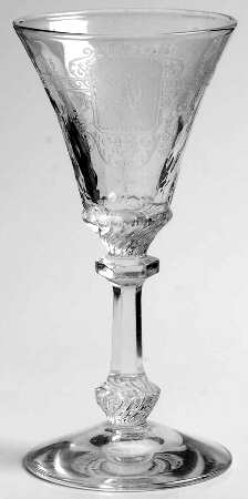 Trojan Clear (Stem 3368, Etch 445) Cordial Glass