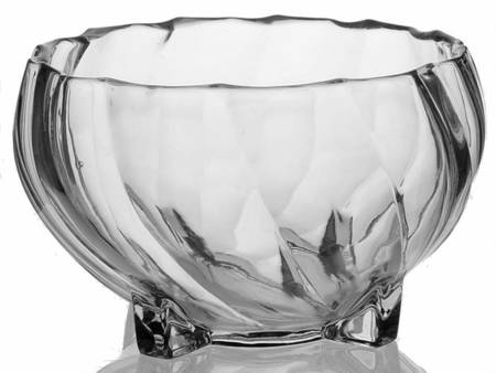 Twist Clear 7" Round Nasturtium Bowl