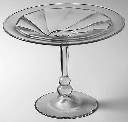 Twist Clear Round Compote (Height X Width)