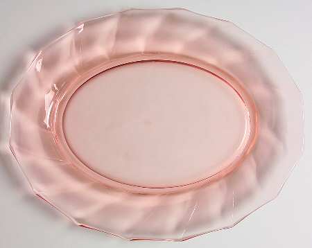 Twist Pink (Flamingo) 12" Oval Platter