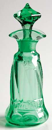 Twist Green (Moongleam) (1) Oil/Vinegar Cruet & Stopper