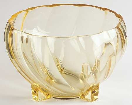 Twist Yellow (Sahara) 7" Round Nasturtium Bowl