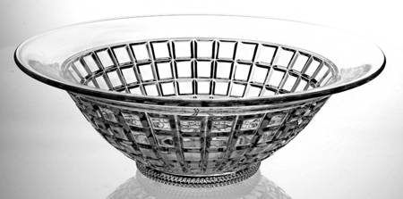 Victorian Clear 10" Round Bowl