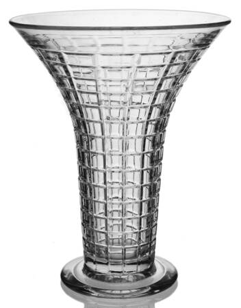 Victorian Clear 8" Trumpet Vase