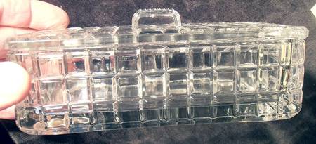 Victorian Clear Cigarette Box & Lid