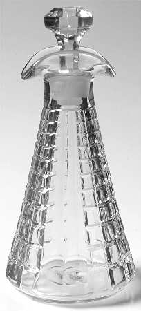 Victorian Clear Salad Dressing Bottle & Stopper