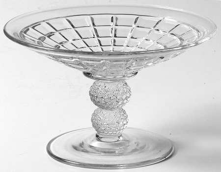Victorian Clear Round Compote (Height X Width) by Heisey
