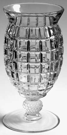 Victorian Clear 6" Footed Vase