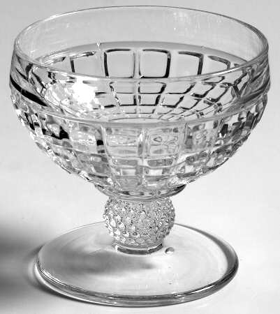 Victorian Clear Low Sherbet