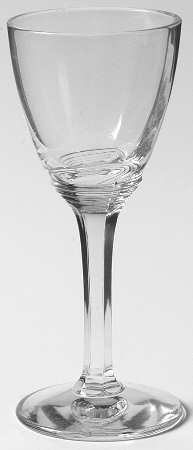 Wabash (Optic) Cordial Glass