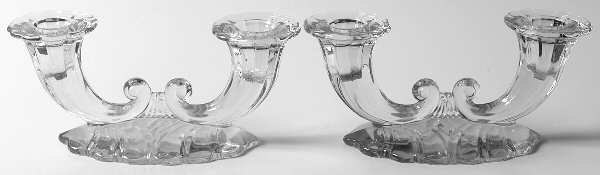 Warwick Clear (Set of 2) Double Light Candlestick