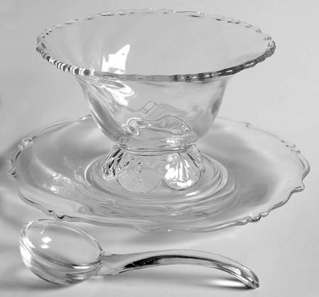 Waverly Mayonnaise Bowl, Underplate and Ladle