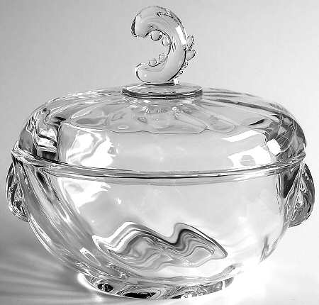 Waverly Chocolate with Wave Finial Lid