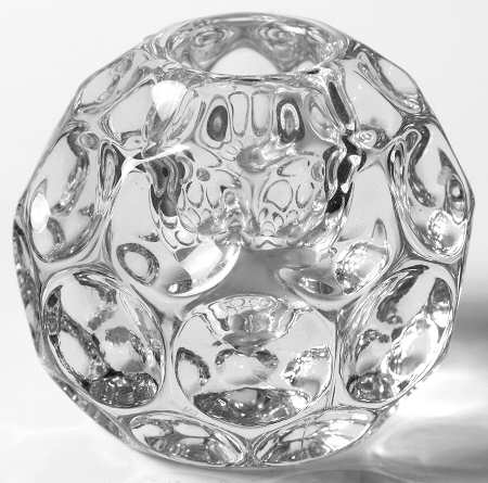 Whirlpool Clear Single Light Candlestick