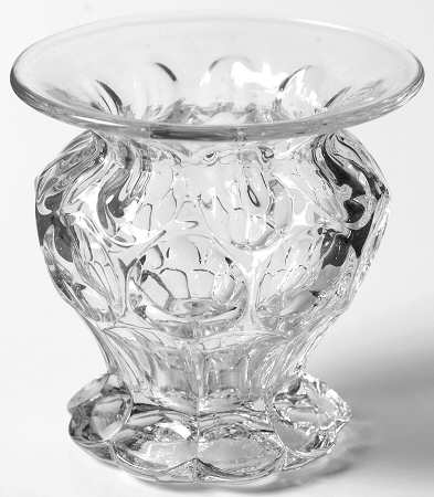 Whirlpool Clear Pansy Vase