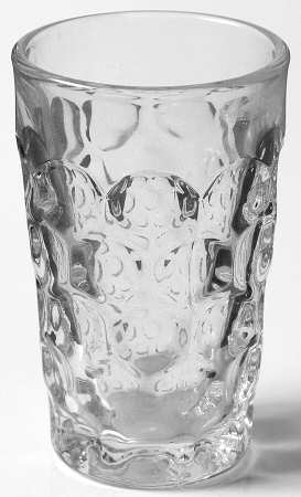 Whirlpool Clear Flat Juice Glass