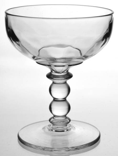Yeoman Clear (Stem 1184, Optic) Champagne/Tall Sherbet
