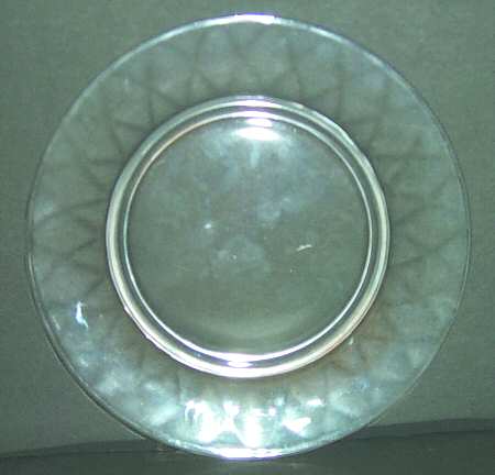 Yeoman Clear (Stem 1184, Optic) Luncheon Plate