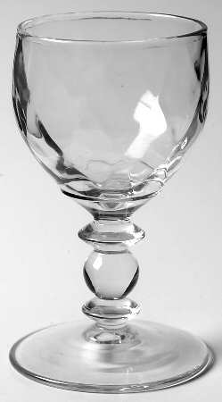 Yeoman Clear (Stem 1184, Optic) Liquor Cocktail by Heisey
