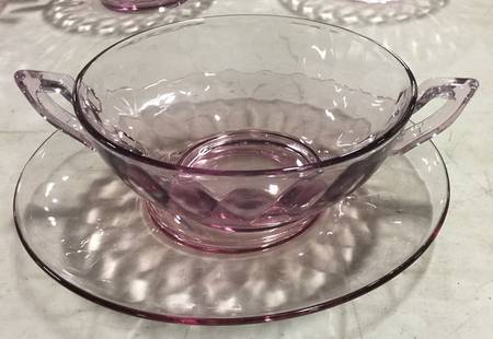 Yeoman Hawthorne Lavender (Stem 1184) Cream Soup & Saucer Set