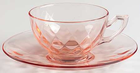 Yeoman Pink Flamingo (Stem 1184, Optic) Cup and Saucer Set