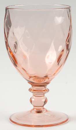Yeoman Pink Flamingo (Stem 1184, Optic) Water Goblet