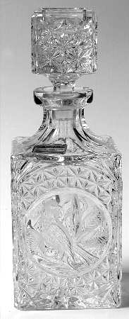 The Byrdes Collection Square Decanter with Stopper