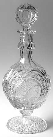 The Byrdes Collection Footed Decanter & Stopper