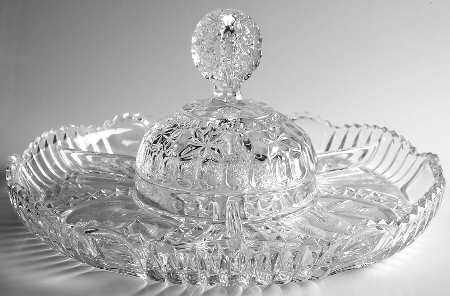 The Byrdes Collection 12" Round 4 Part Relish with Center Lid