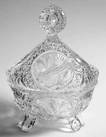 The Byrdes Collection 3-Footed Candy Dish with Lid