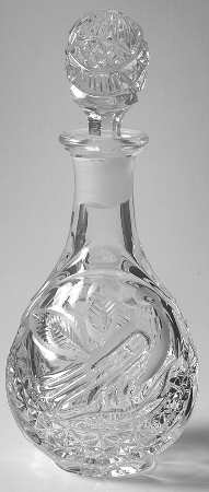 The Byrdes Collection Round Perfume Bottle & Stopper