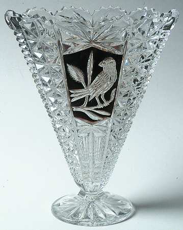 Byrdes Collection Gold Accent Fan Vase