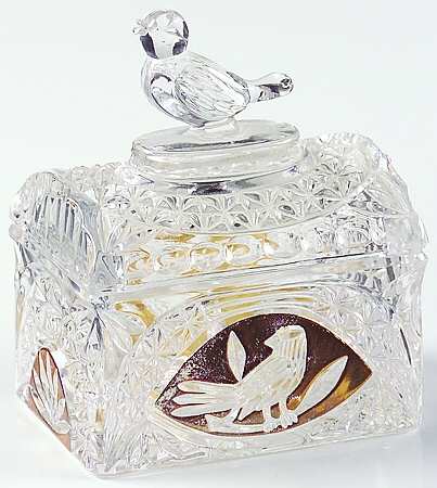 Byrdes Collection Gold Accent Small Chest Box with Lid