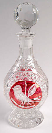 Byrdes Collection, The Ruby Footed Decanter & Stopper