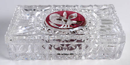 Byrdes Collection, The Ruby Rectangle Box with Lid