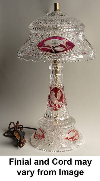 Byrdes Collection, The Ruby 18" Electric Lamp & Shade