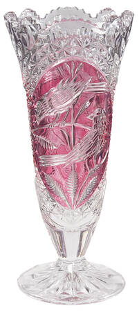 Byrdes Collection, The Ruby 10" Footed Vase