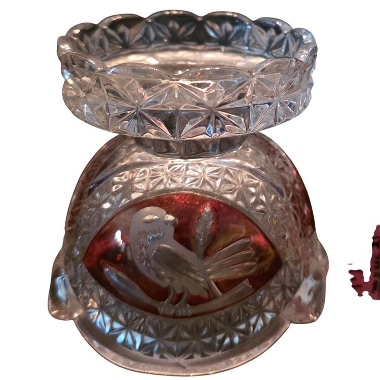 Byrdes Collection, The Ruby Base for Hurricane Lamp