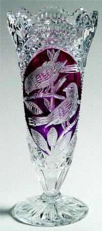 Byrdes Collection, The Ruby 10" Footed Vase