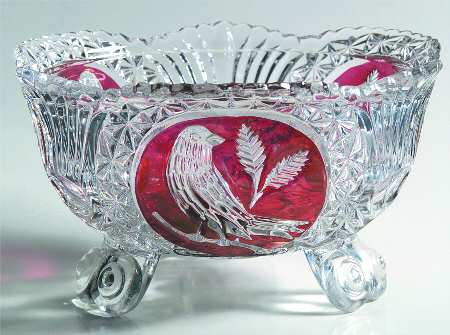 Byrdes Collection, The Ruby 7" 3-Toed Footed Bowl