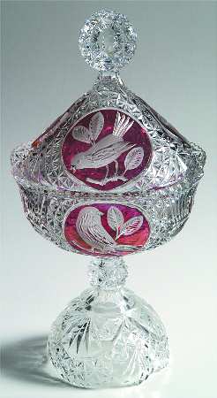 Byrdes Collection, The Ruby Large Candy Jar & Lid