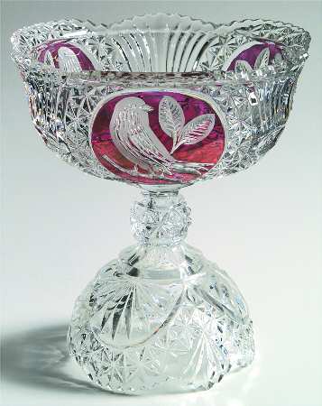 Byrdes Collection, The Ruby Large Candy Jar  No Lid