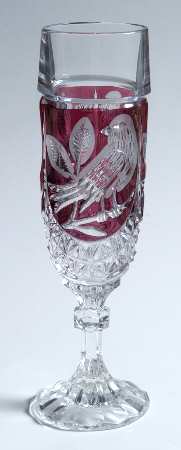Byrdes Collection, The Ruby Fluted Champagne