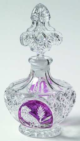 Byrdes Collection, The Ruby Round Footed Perfume Bottle & Stopper